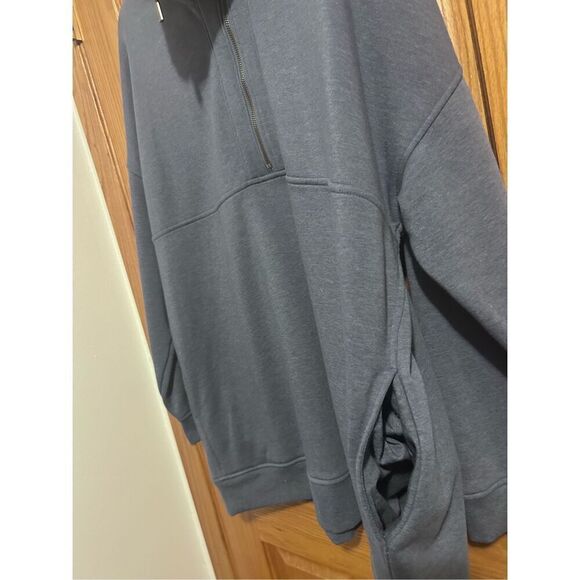 Old Navy Women’s Size XL Oversized Half Zip French Terry Funnel Neck Sweatshirt - Picture 7 of 13